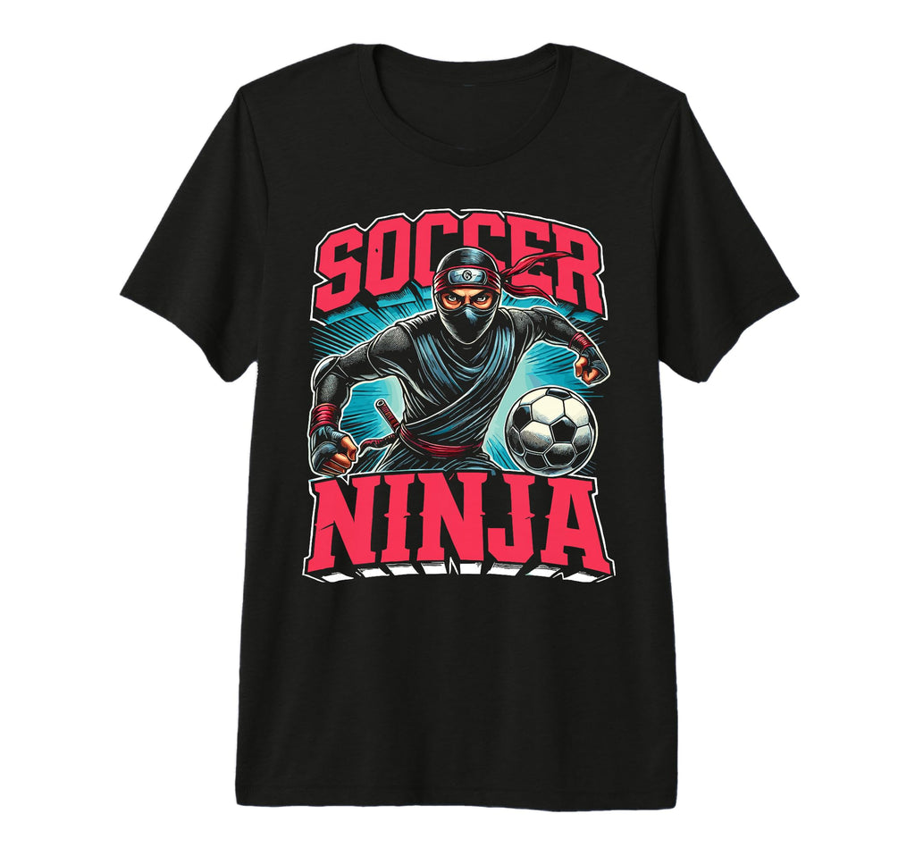 Soccer Goalkeeper Soccer Ninja T-Shirt - Fun Novelty Design for Adults