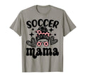 Soccer Mama Messy Bun Soccer Mothers T-Shirt - Trendy Graphic for Adults