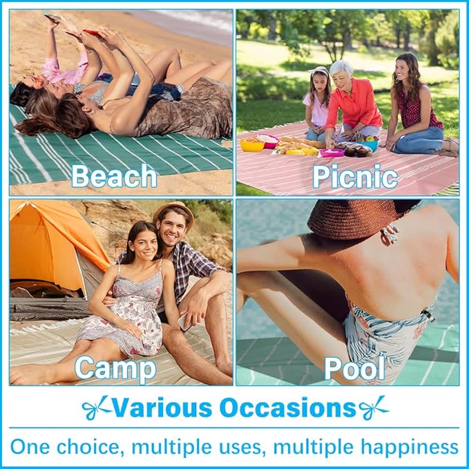 Oversized Turkish Beach Towel Blanket XXL Cotton Sandproof Towels Boho Woven Extra Large Big Sand Free Giant Throw Thick Blankets Huge Quilt XL Picnic Camping Necessities Cloud For Adult Gifts Black