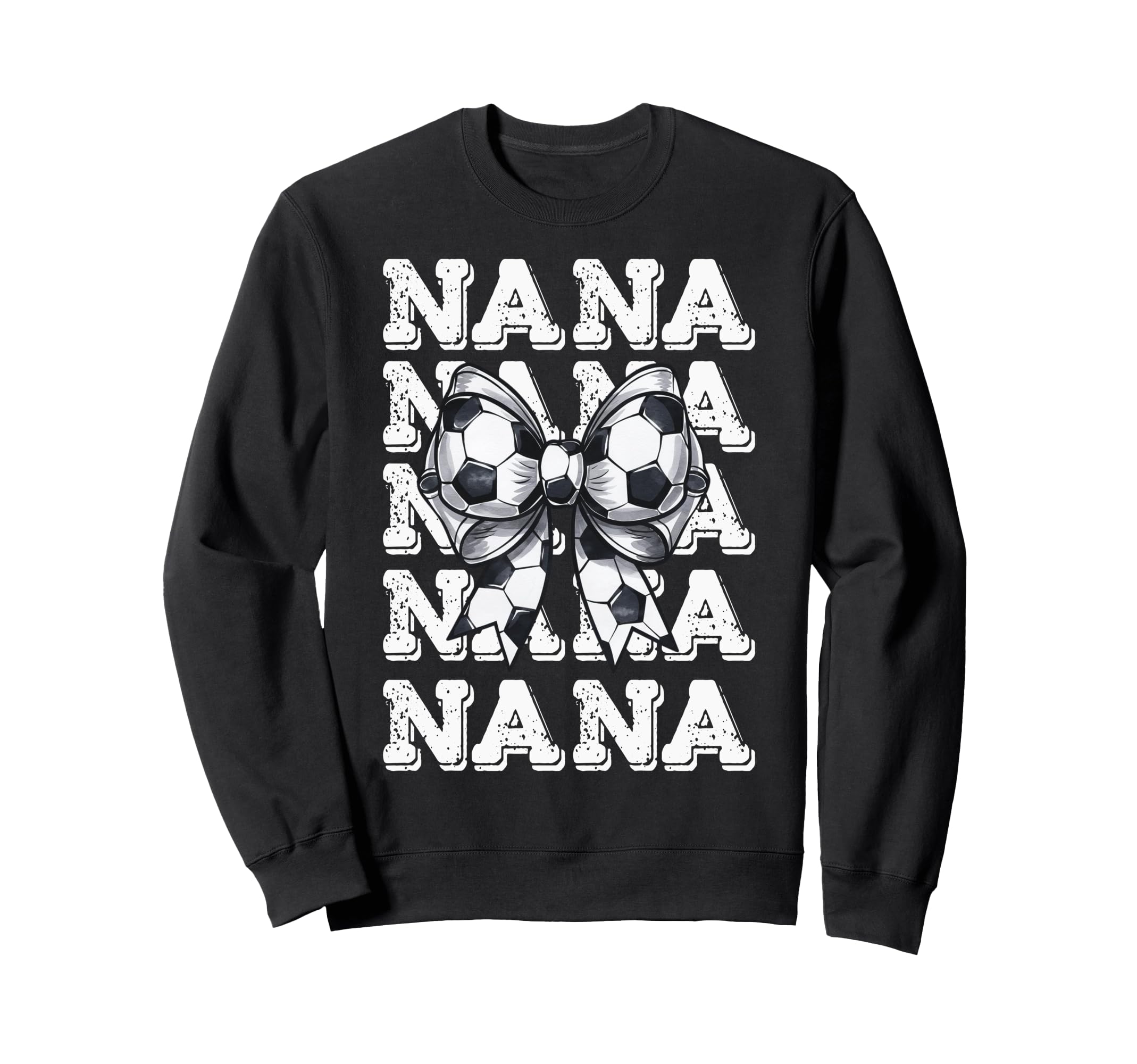 Coquette Soccer Nana Matching Family Sweatshirt - Custom Art Print Unisex