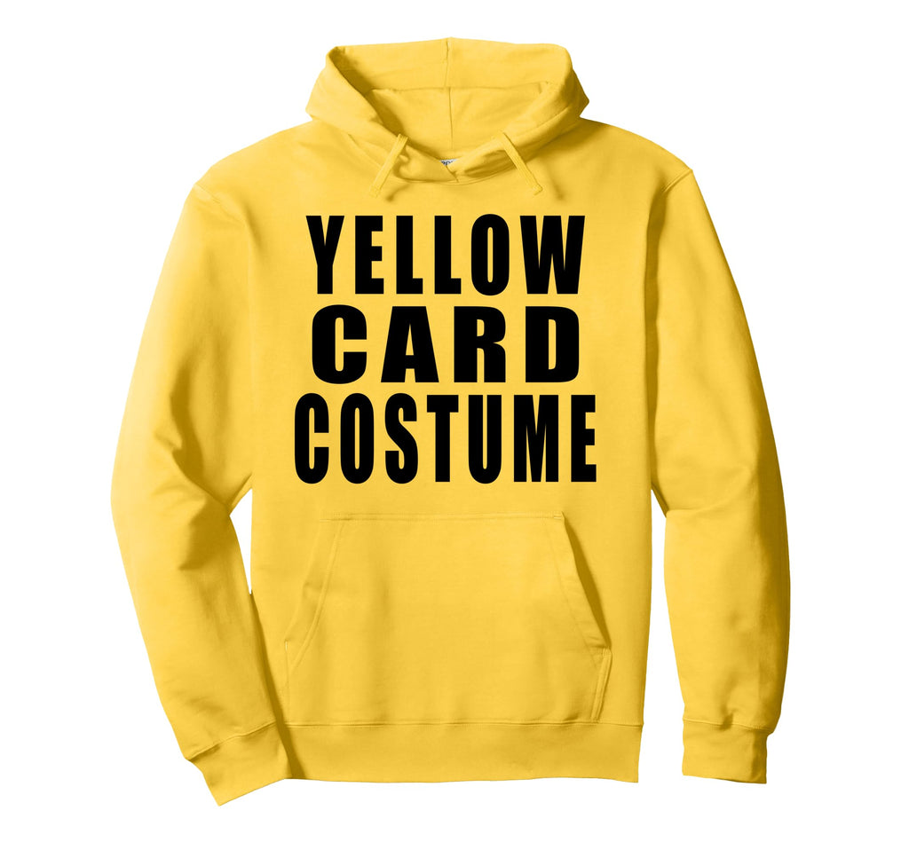 Yellow Card Costume Football Soccer Funny Hoodie - Trendy Graphic Men Women