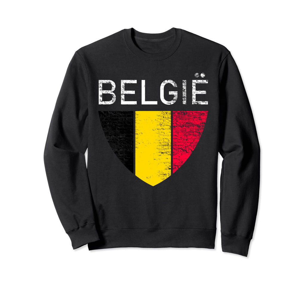 Belgium Flag Soccer Pride Sweatshirt - Aesthetic Graphic for Adults