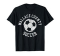 Wallace County Soccer Distressed 90S T-Shirt - Aesthetic Graphic Unisex