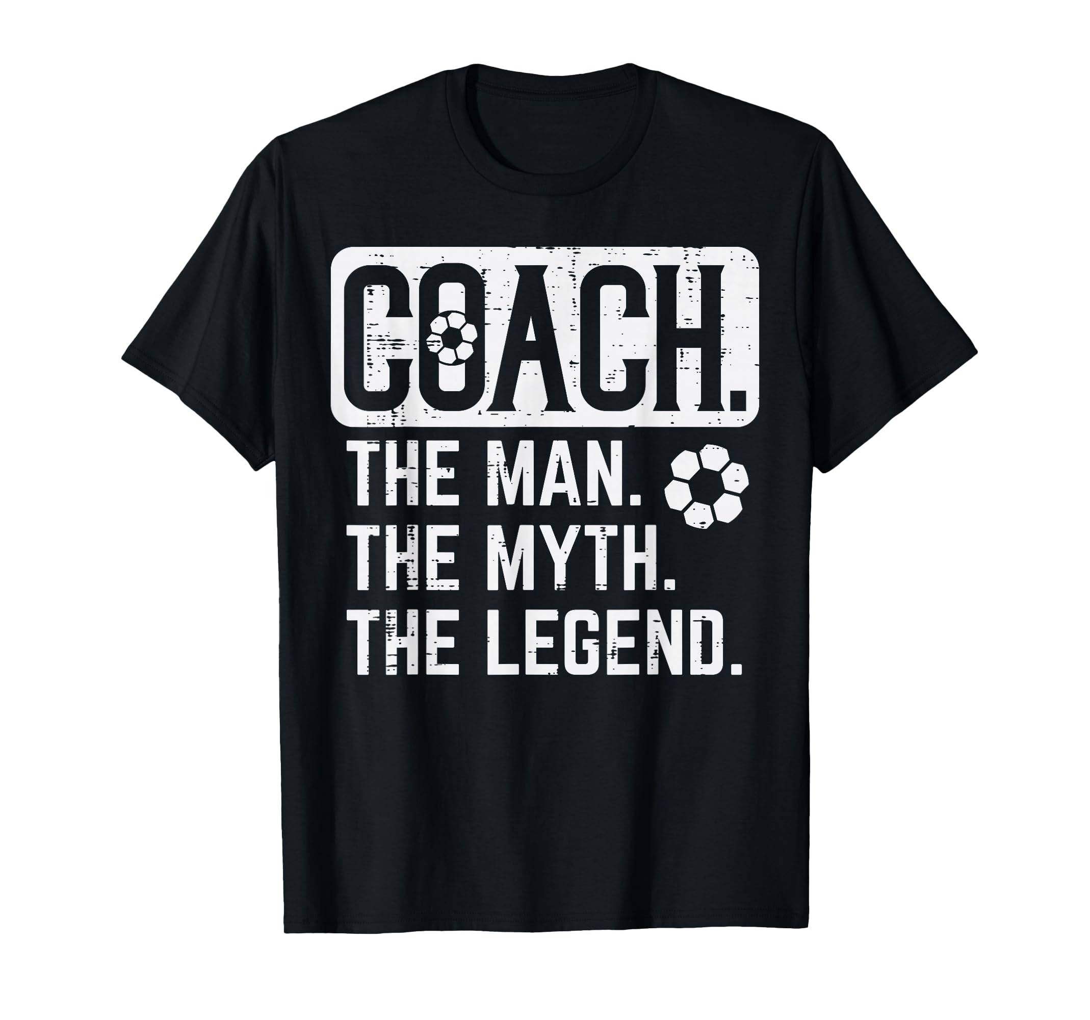 Coach Myth Legend Soccer Football Sports T-Shirt - Graphic Print for Adults