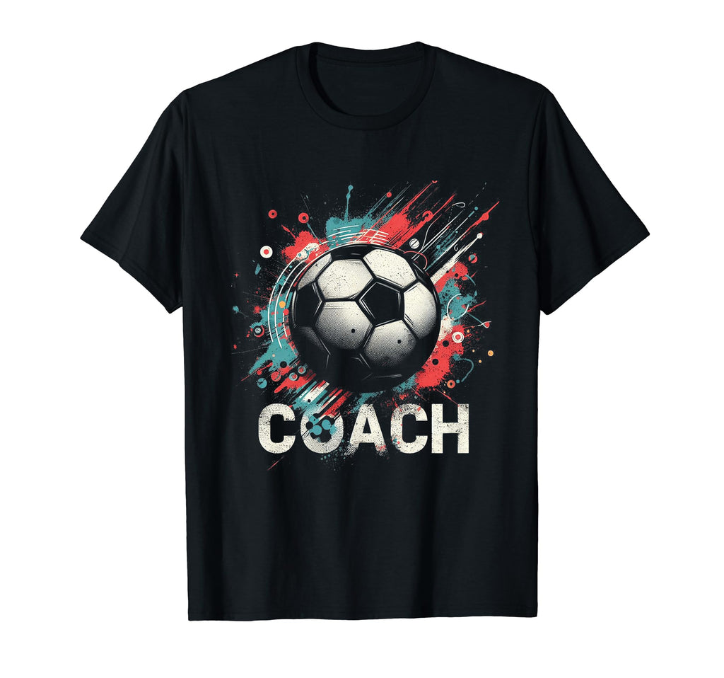 Soccer Coach Training Coaching Football T-Shirt - Graphic Print for Adults