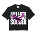 Just Who Loves Soccer Teen Soccer Sweatshirt - Minimalist Print Unisex