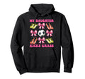 My Daughter Kicks Grass Soccer Mom Hoodie - Unique Graphic for Adults