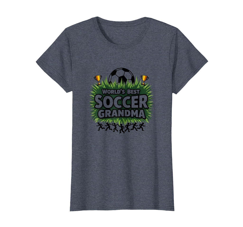 Worlds Best Soccer Grandma T-Shirt - Casual Everyday Wear Men Women