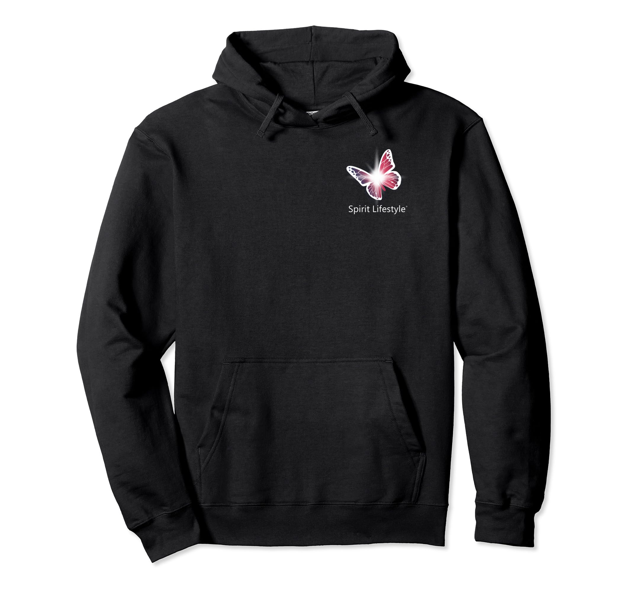 Spirit Lifestyle Badge Logo Hoodie - Aesthetic Graphic for Adults