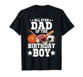 All Star Dad Birthday Basketball Soccer T-Shirt - Streetwear Style Unisex