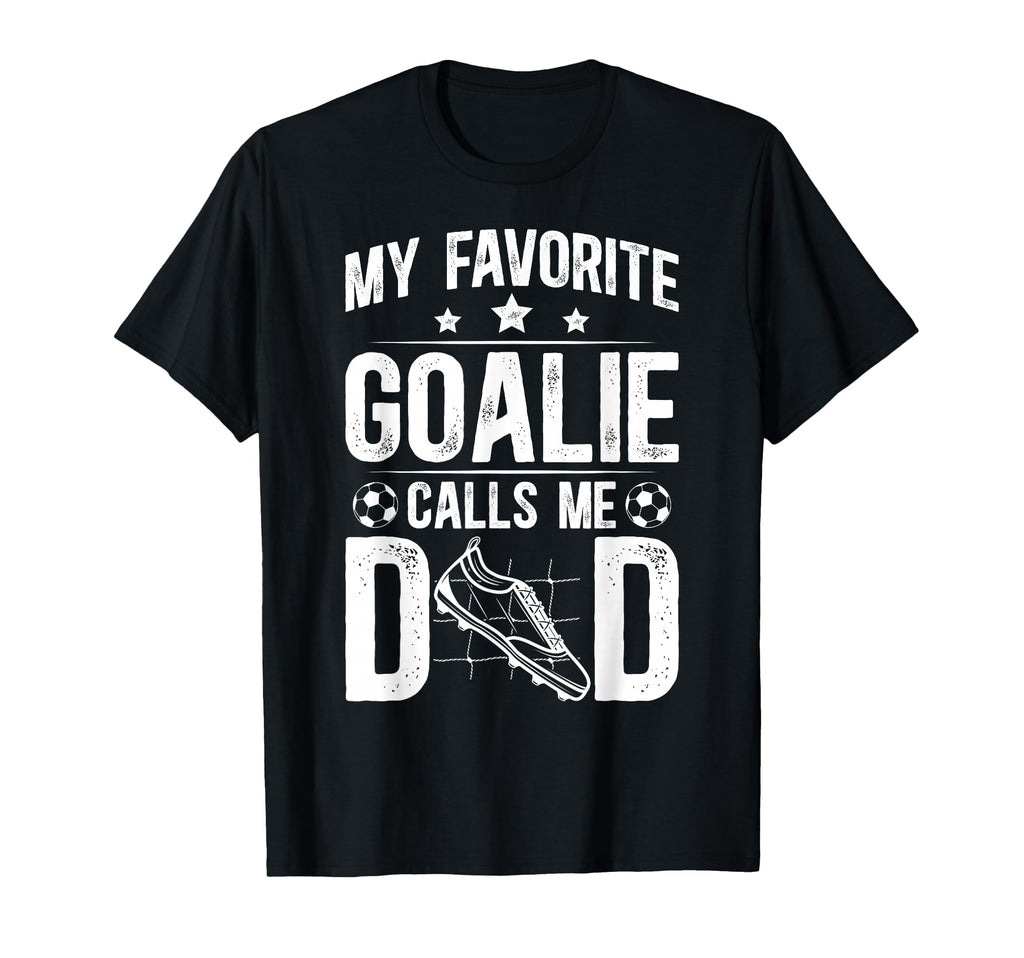 Proud Soccer Goalie Dad Soccer Keeper Dad T-Shirt - Novelty Apparel Unisex