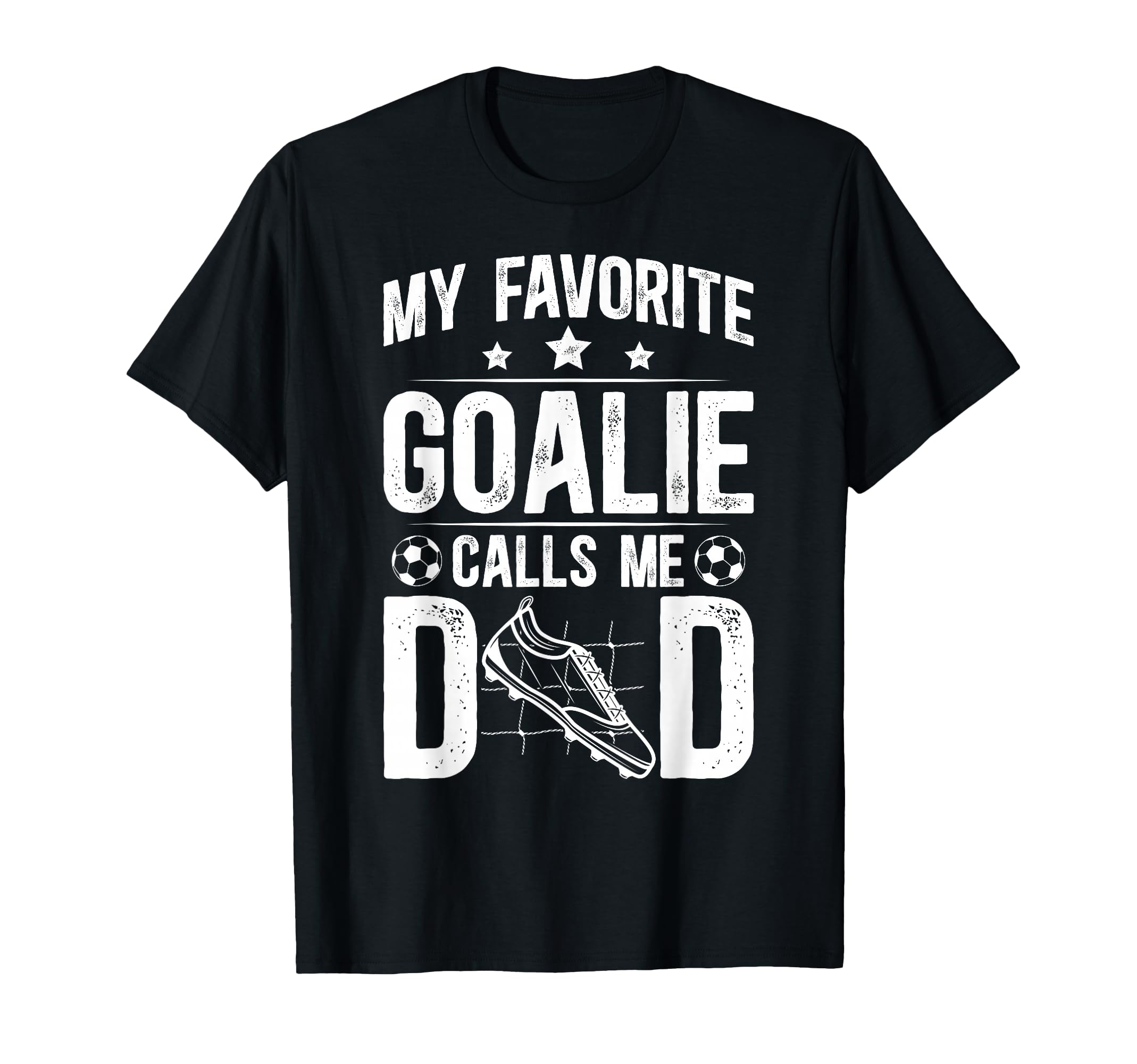 Proud Soccer Goalie Dad Soccer Keeper Dad T-Shirt - Novelty Apparel Unisex