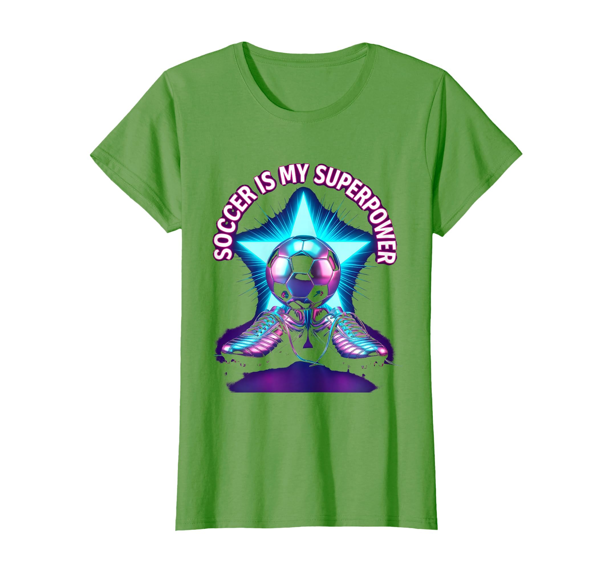 Soccer Is My Superpower Soccer T-Shirt - Minimalist Print for Adults