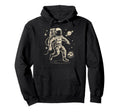 Funny Planet Astronaut Galaxy Space Hoodie - Minimalist Print for Adults
