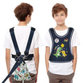 2025 New Safety Walking Harness for Big Kids (6-12yrs) with Autism Special Needs ADHD, Anti-Elopement Vest Harness with Grab Handle and Light Reflector, Adjustable Leash for Autistic, Active Child