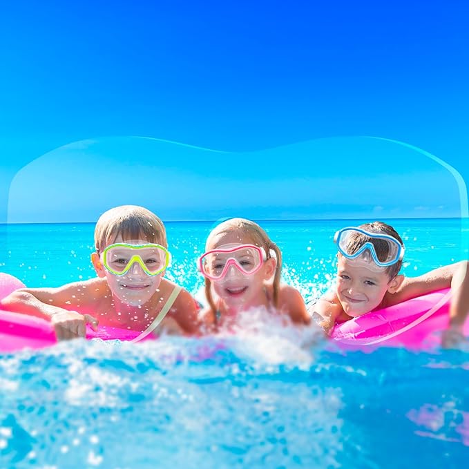 GoseWave Snorkeling Gear for Kids, Kids Snorkel Set for Ages 5-15, Anti-Fog Diving Mask and Dry Top Snorkel Set, Unisex Swimming Goggles with Nose Cover