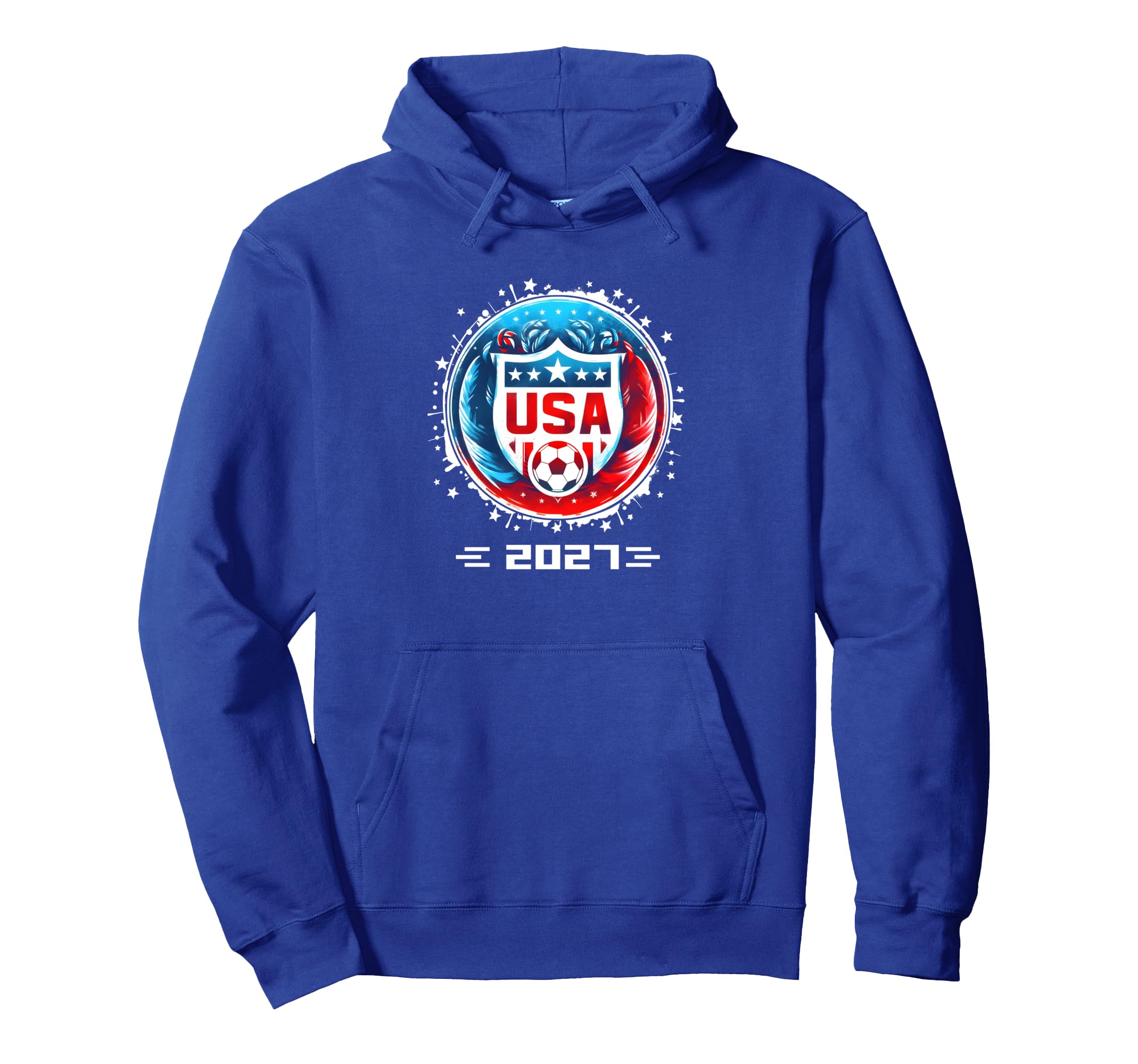 American Flag Soccer Team Womens Soccer Hoodie - Graphic Print Unisex