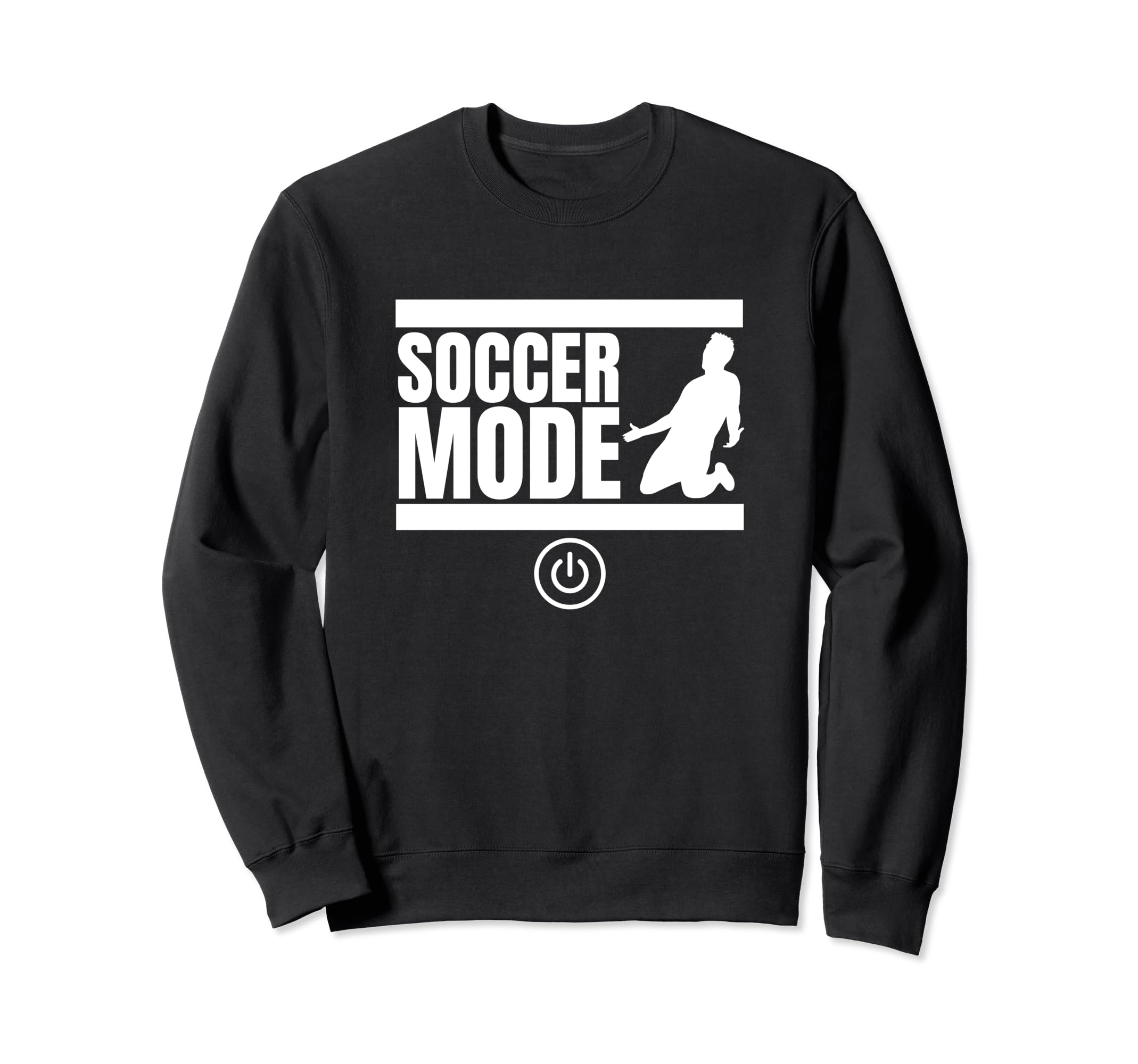 Soccer Mode Funny Soccer Player Sweatshirt - Graphic Print Unisex