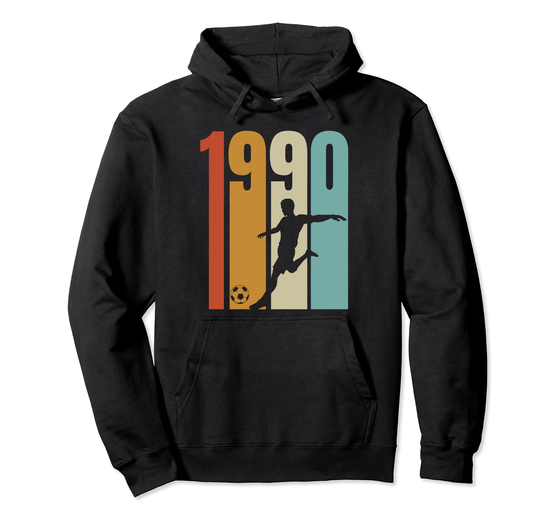 1990 Soccer Player Hoodie - Graphic Print Unisex