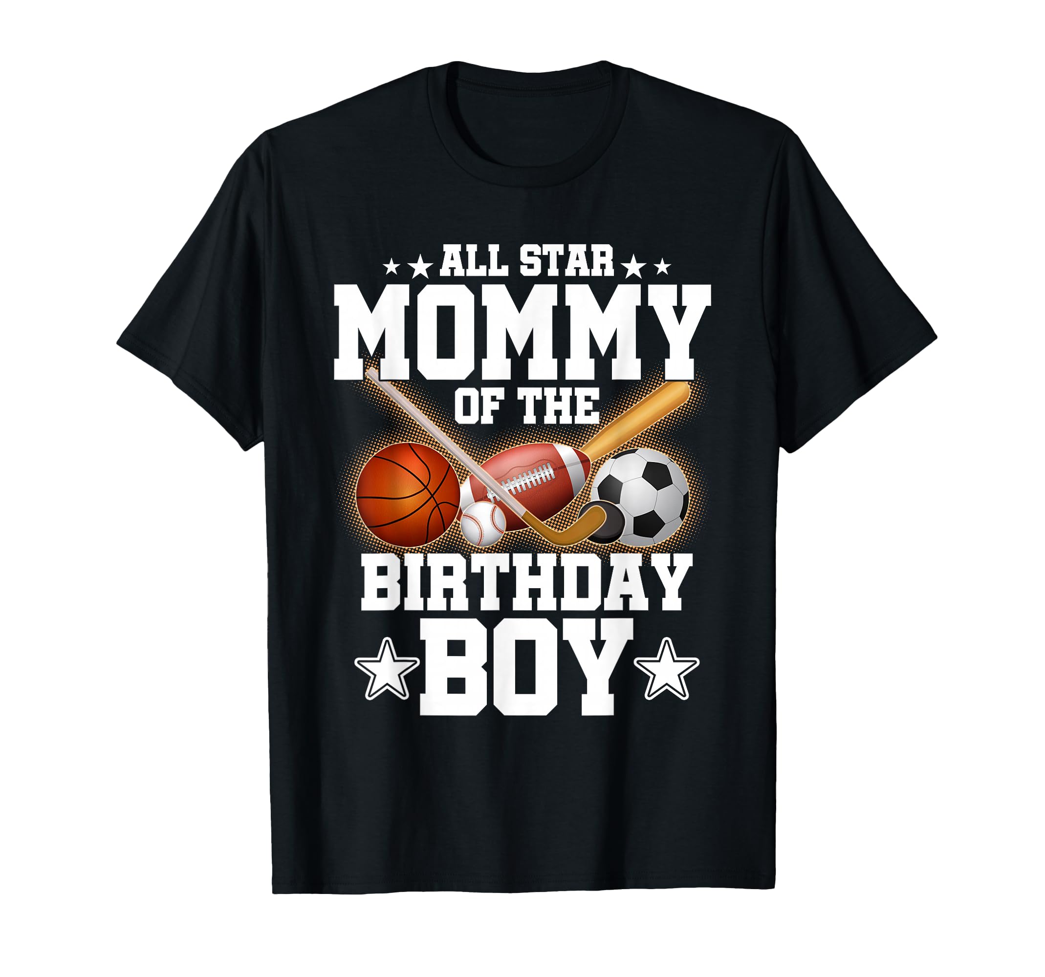 All Star Mommy Birthday Basketball T-Shirt - Novelty Apparel Men Women