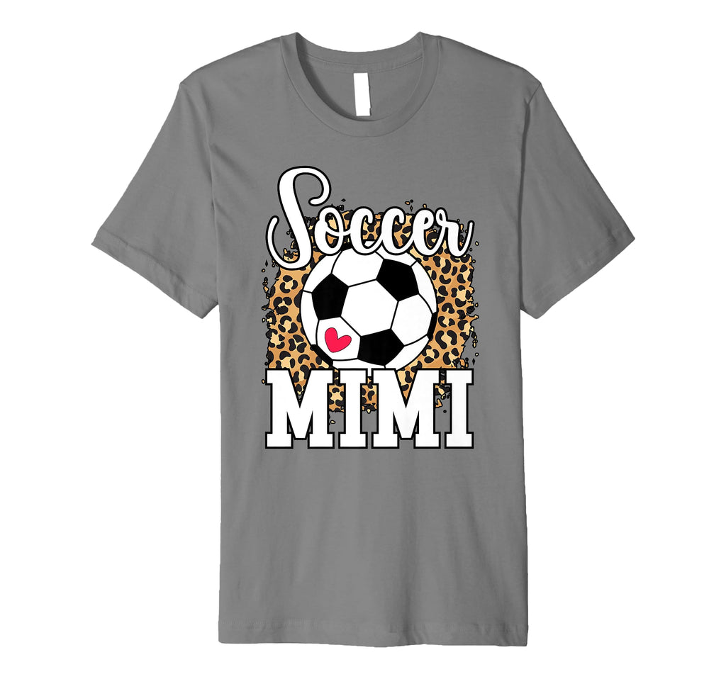 Soccer Mimi Heart Grandma Mimi T-Shirt - Minimalist Print for Adults