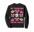My Princess Wears Cleats Soccer Mom Sweatshirt - Graphic Print for Adults