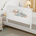 Baby Bed Rail Guard for Toddlers - 35.4" Toddler Bed Rails for Crib,Twin,Full, Queen Bunk Size Bed Swing Down Bedrail Extral Tall Child Safety Side Railing Guards for Kids