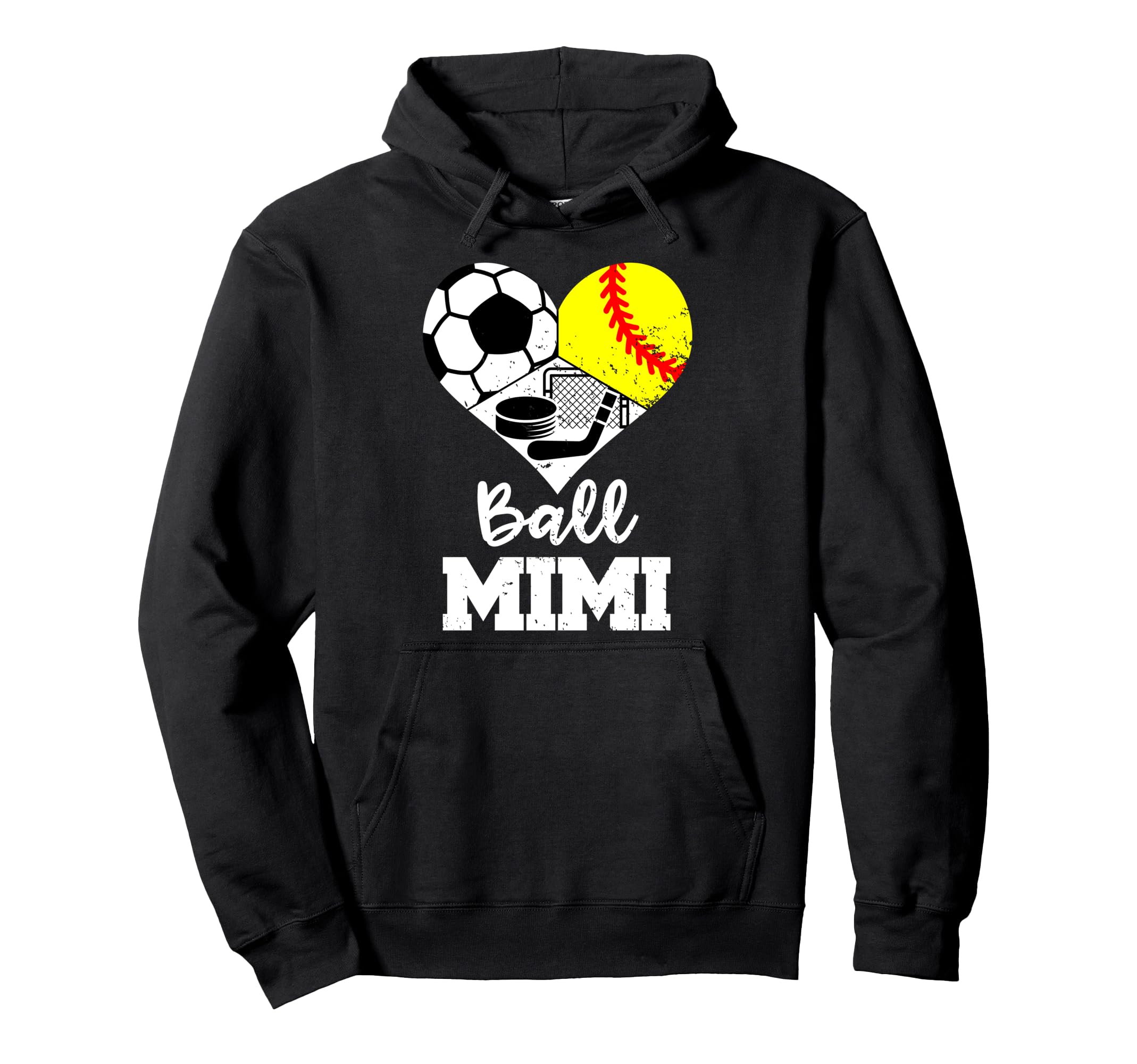 Ball Mimi Funny Soccer Softball Hoodie - Custom Art Print for Adults