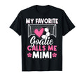 My Favorite Goalie Calls Me Mimi Im T-Shirt - Minimalist Print for Adults