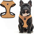 BINGPET No Pull Dog Harness, Soft Mesh Breathable All Weather Vest, Safety Protection Design, Durable Adjustable Step-in Easy Walk Dog Harness for Extra Large Dogs (Beige, XL)