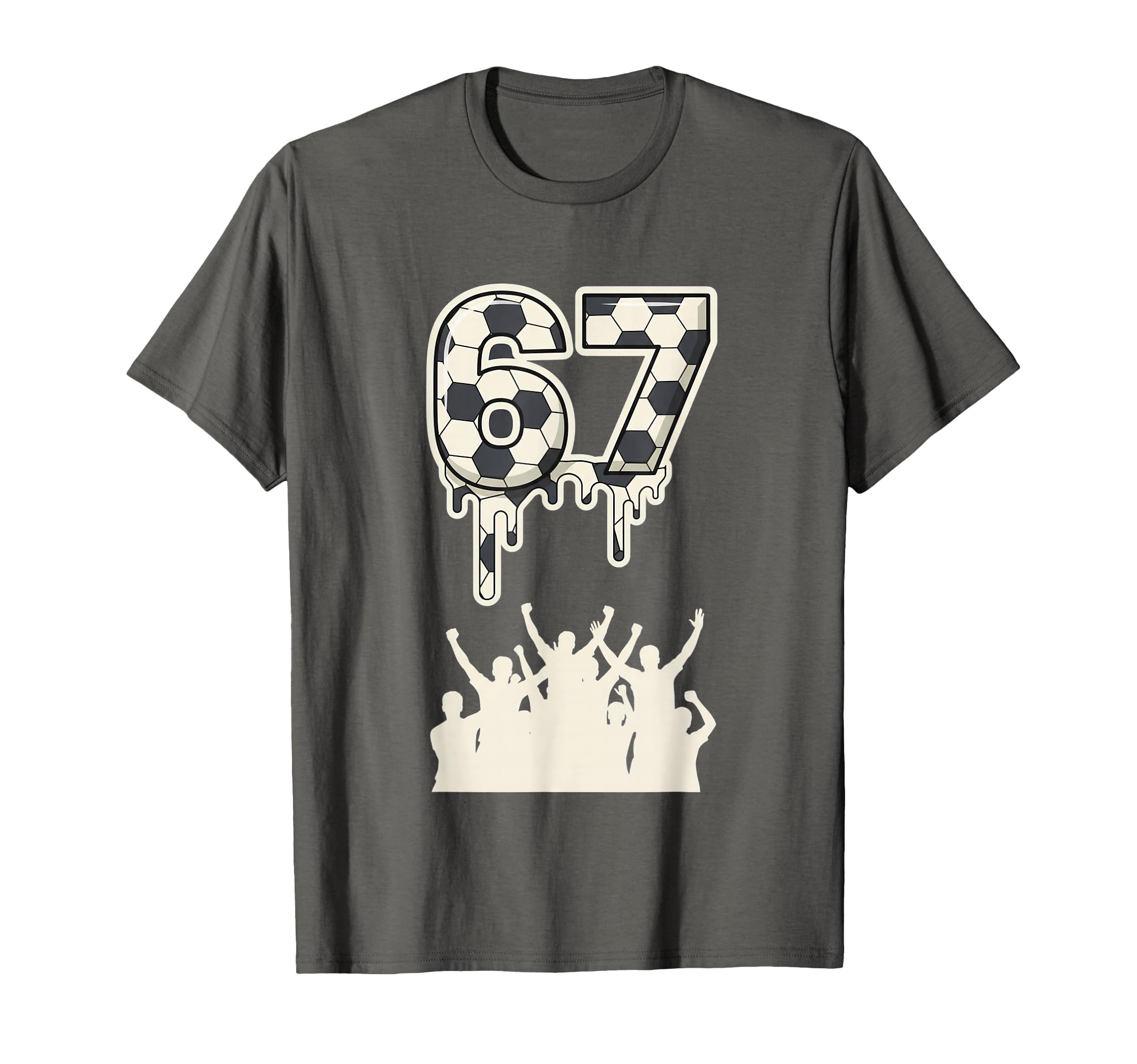 67 Soccer Drip Fans Football Number T-Shirt - Unique Graphic Men Women
