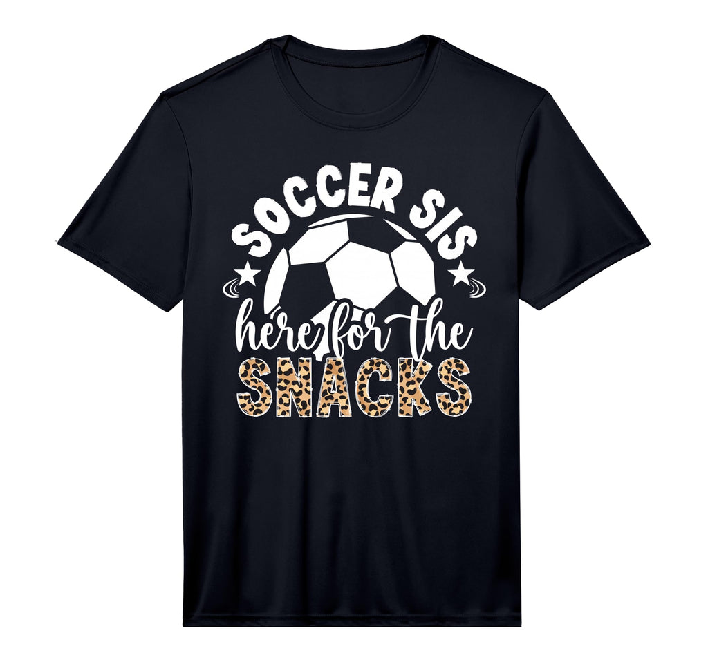 Soccer Sis Here Snacks Soccer Sister T-Shirt - Unique Graphic Men Women
