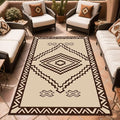WILDROOTS 5x8 Feet Del Diamond Plastic Outdoor Rug, Stain Resistant Waterproof Reversible Outdoor Patio Rug, Fade Resistant Camping Rug