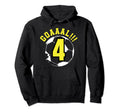 4Th Birthday 4 Years Soccer Football Hoodie - Unique Graphic for Adults