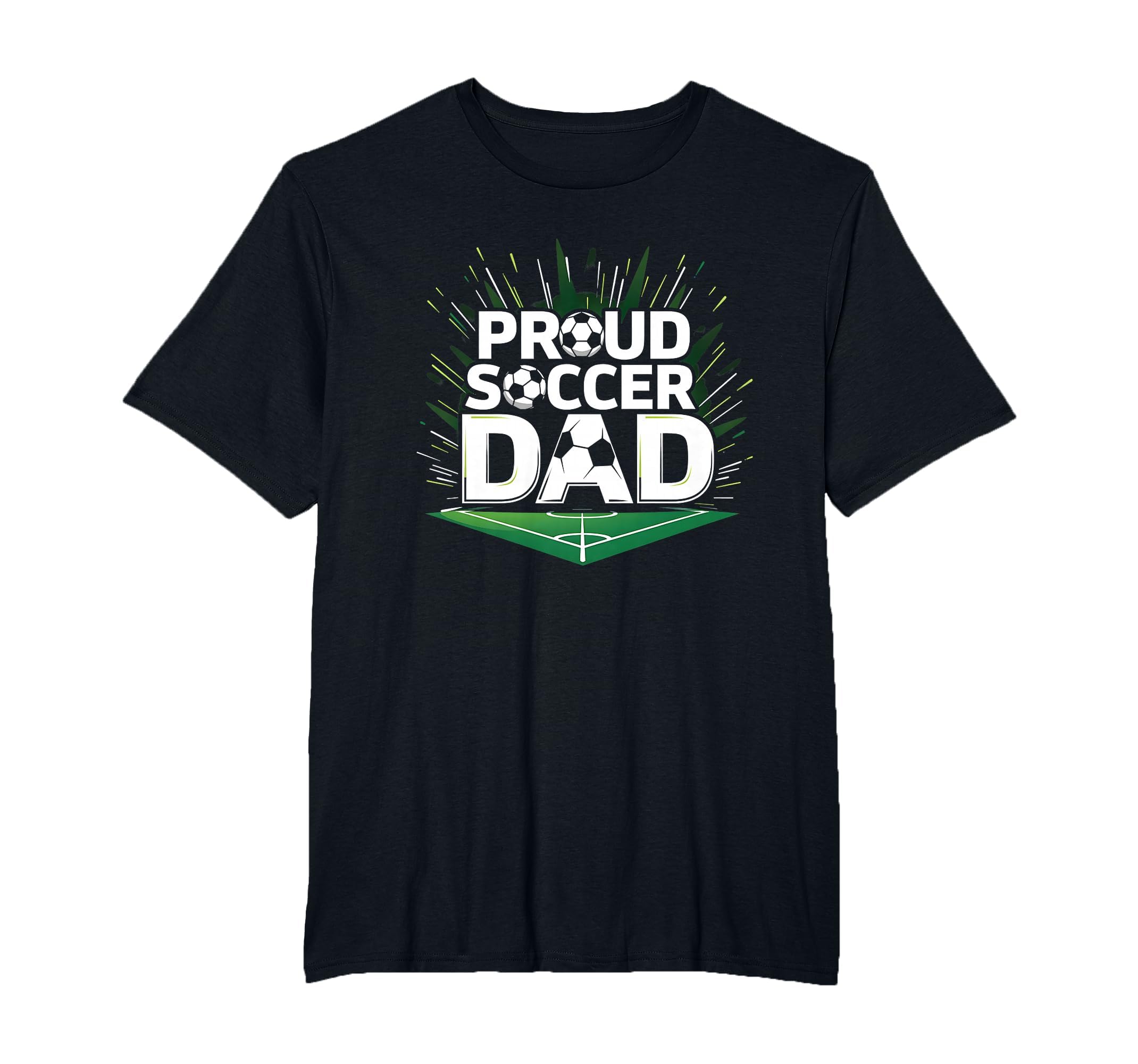 Proud Soccer Dad Cheering Sideline T-Shirt - Unique Graphic Unisex