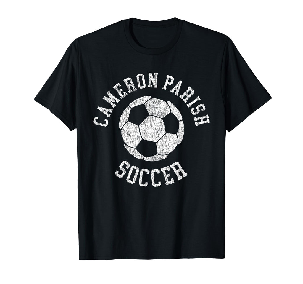 Cameron Parish Soccer Distressed 90S T-Shirt - Unique Graphic Men Women