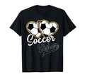 Soccer Sister Leopard Heart Soccer T-Shirt - Unique Graphic for Adults