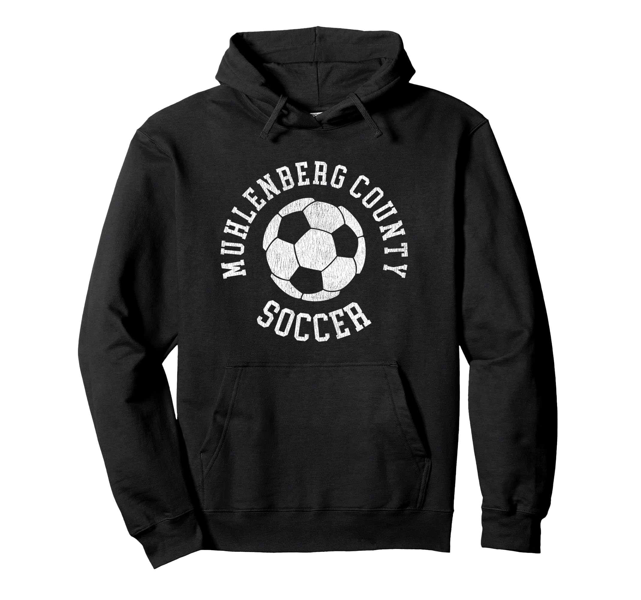 Muhlenberg County Soccer Distressed 90S Hoodie - Streetwear Style Unisex