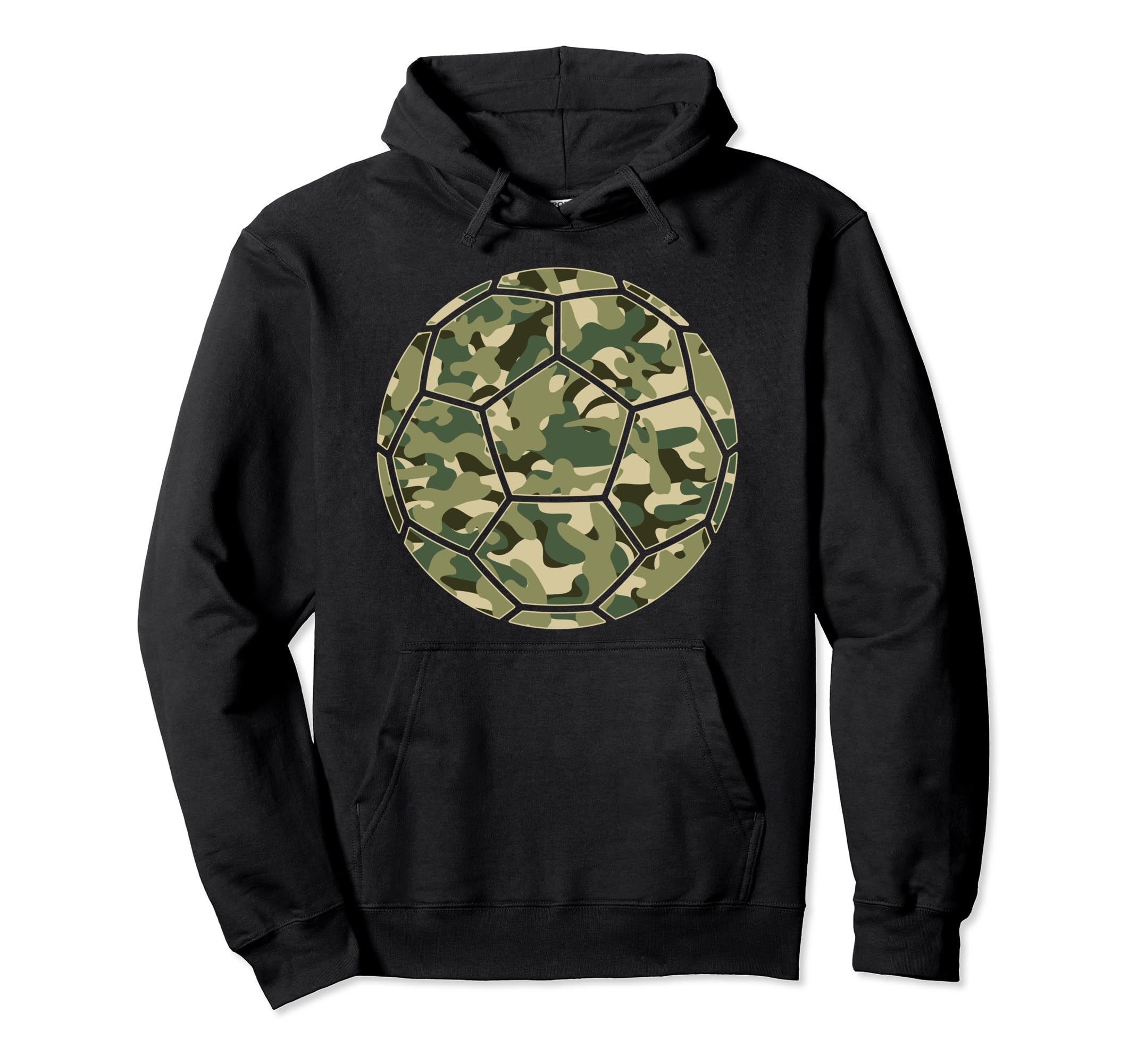 Soccer Player Camo Soccer Lover Hoodie - Fun Novelty Design for Adults