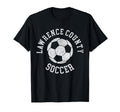 Lawrence County Soccer Distressed T-Shirt - Fun Novelty Design Men Women