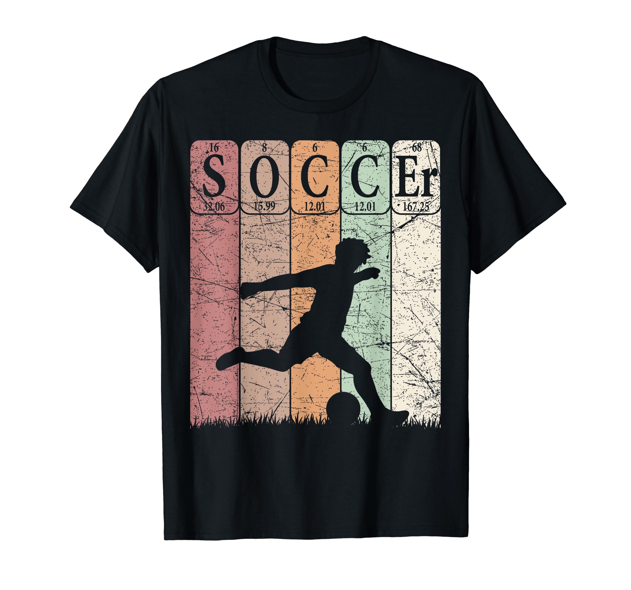 Soccer Periodic Table Elements Soccer T-Shirt - Unique Graphic Unisex