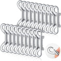 Hotop 20 Pcs 3.5 Inch Double Ended Bolt Snaps Hooks Zinc Alloy Trigger Chain Metal Clips Key Holder for Linking Key Chain Dog Leash Collar Pet Sling Feed Buckets(Silver)