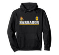 Barbados Heart Pride Soccer Sports Hoodie - Fun Novelty Design Men Women