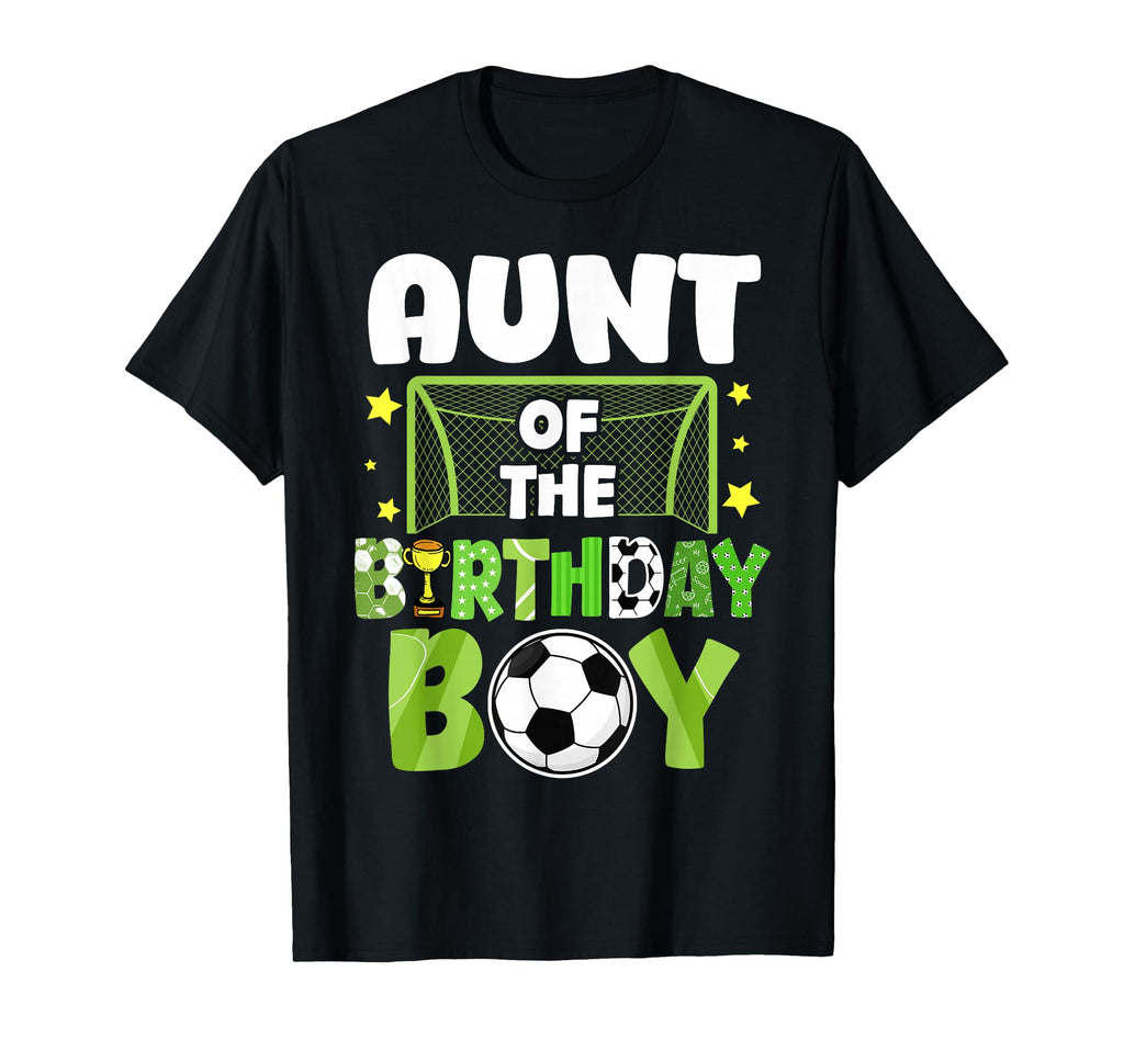 Soccer Aunt Birthday Party Soccer T-Shirt - Unique Graphic for Adults