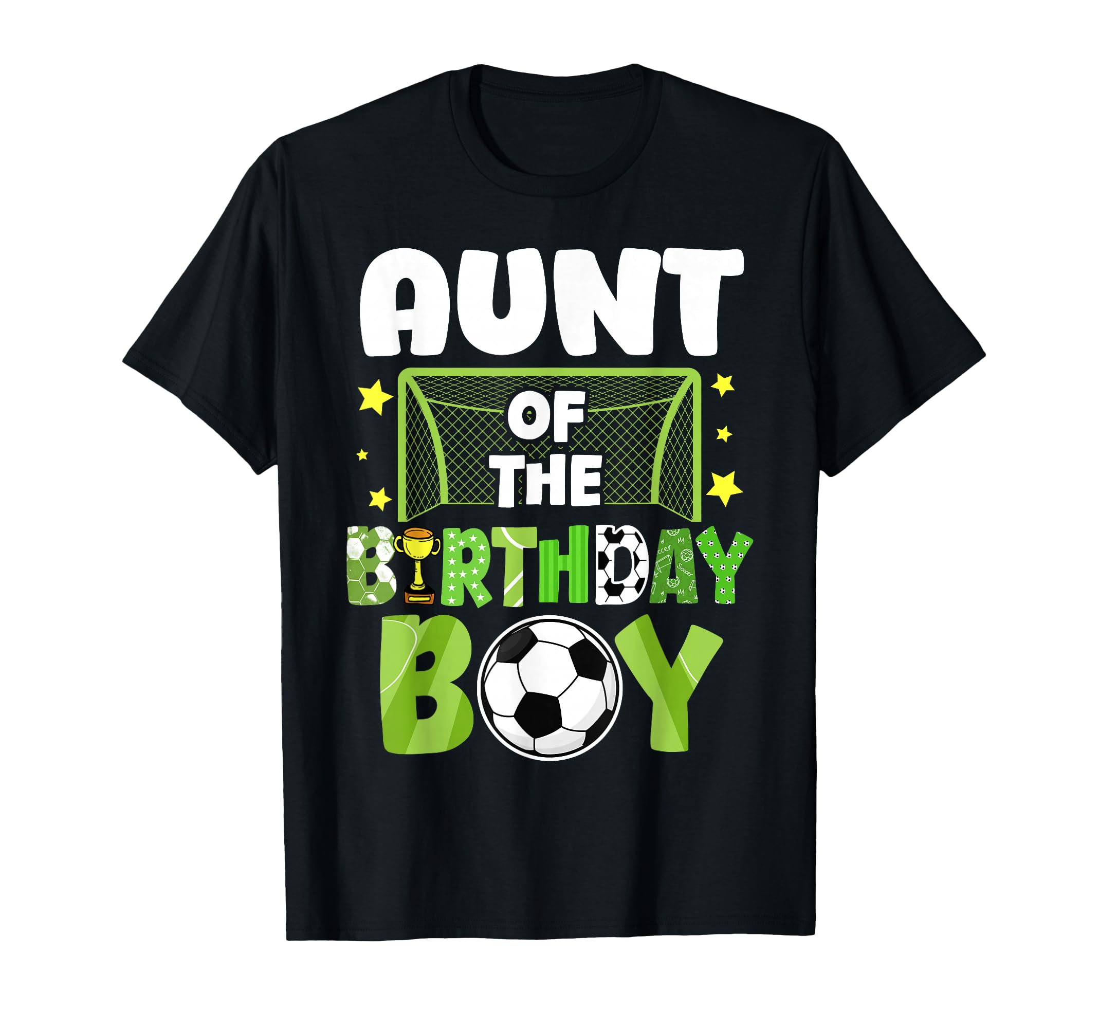 Soccer Aunt Birthday Party Soccer T-Shirt - Unique Graphic for Adults