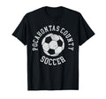 Pocahontas County Soccer Distressed 90S T-Shirt - Aesthetic Graphic Unisex