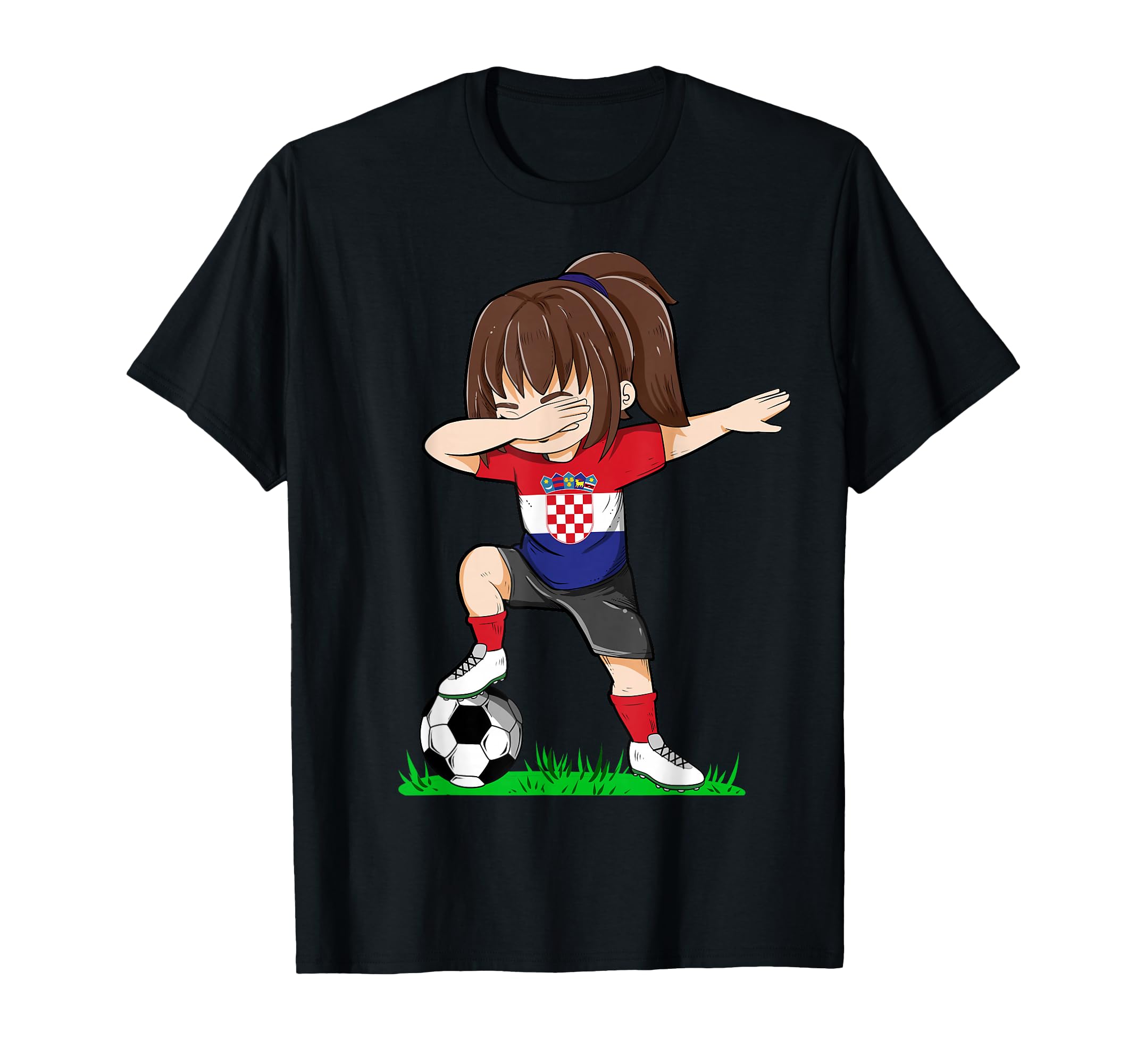 Soccer Croatia Jersey Croatian Flag T-Shirt - Trendy Graphic for Adults