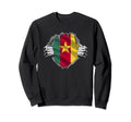 Cameroon Heritage Roots Flag Dna Sweatshirt - Custom Art Print Unisex