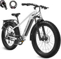 VELOWAVE Electric Bike for Adults Peak 1200W BAFANG Motor 28MPH Mountain Ebike 48V 15Ah Removable LG Cells Battery 26'' Fat Tire E Bike Shimano 7-Speed