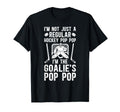 Im Hockey Goalie Pop Pop Ice Hockey T-Shirt - Aesthetic Graphic for Adults